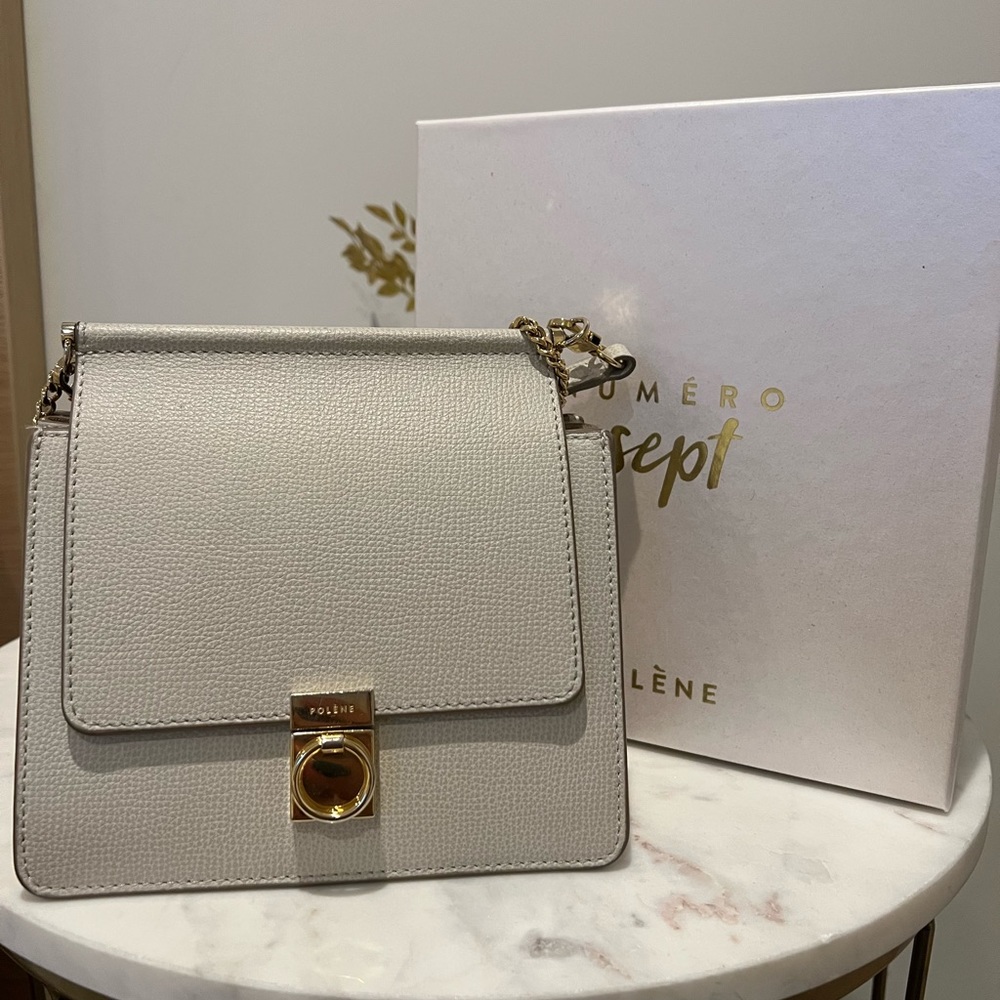 Polene numero sept cream purse